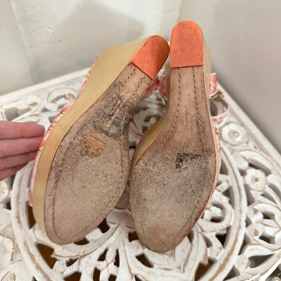 Sophia Webster flamingo wood wedges 40 - Picture 7 of 8